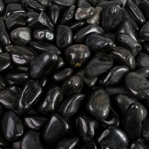 HIGHLY POLISHED BLACK PEBBLE